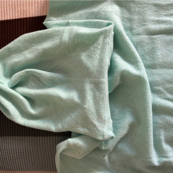 Ralph Lauren RLX Cashmere Light Blue/ Green Men's Sweater Hoodie - Picture 9 of 16